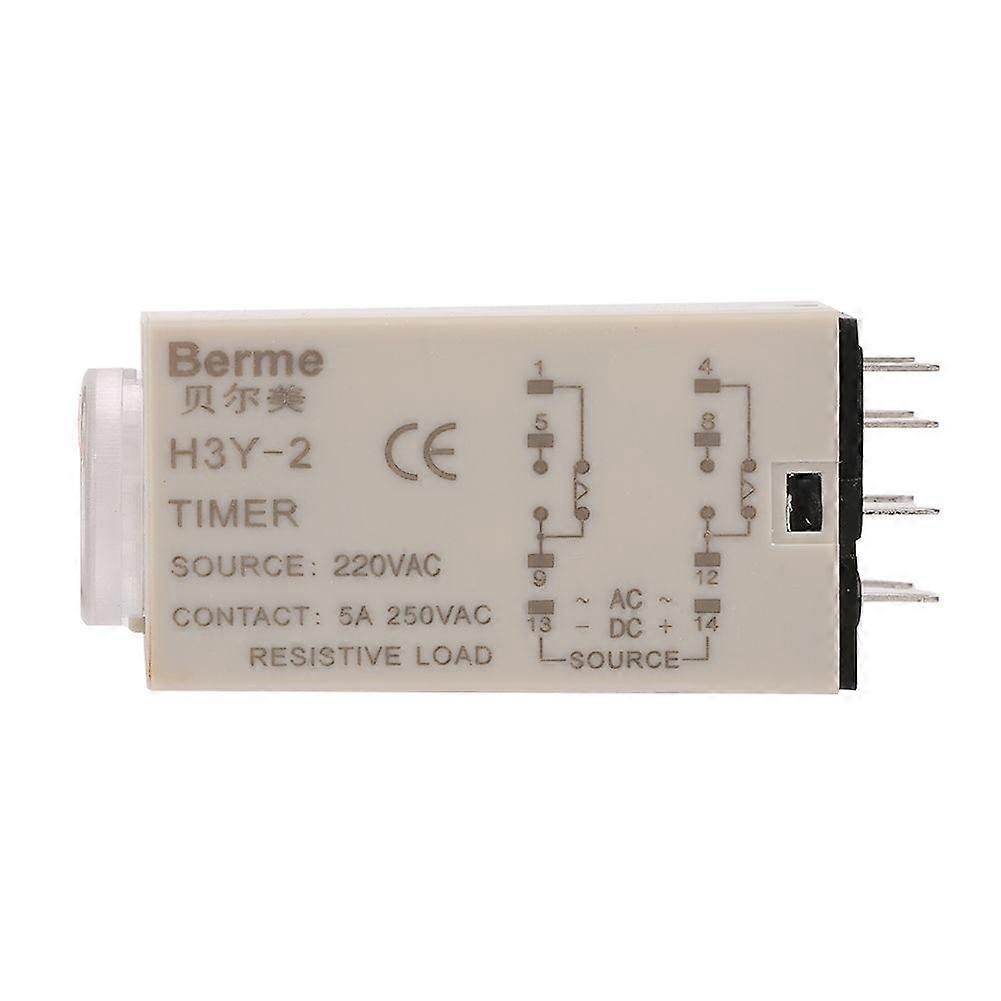 AC 220V H3Y-2 Delay Timer Time Relay 0-10 Second 10s 10sec