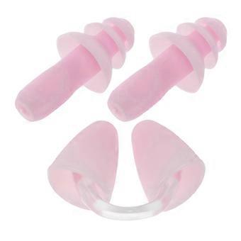 1 sæt børn svømme ørepropper næsepropper vandtætte silikone næsestoppere vandtætte svømning høreværn til svømmere vandsport