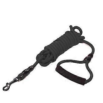 Dog Training Leash, Dog Check Cord, Long Dog Rope Leash For Training, Playing, Swimming, Beach Black 6.5feet