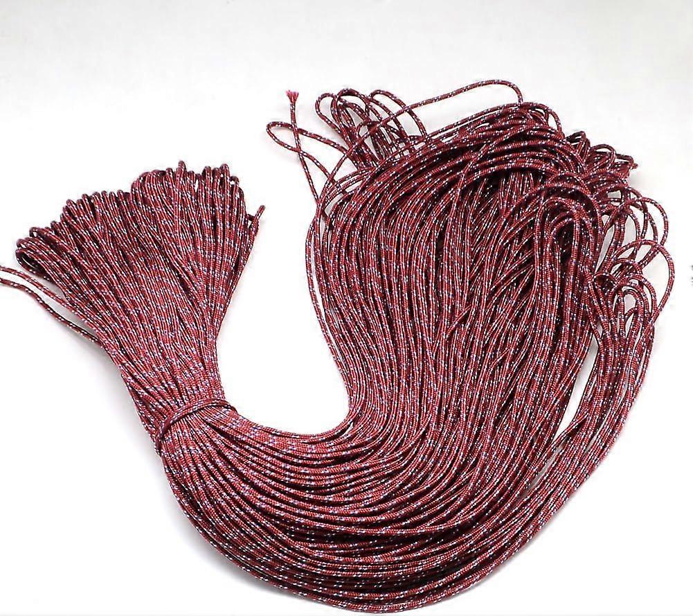1 Bundle 109.36 Yards(100m) 2mm Polyester & Spandex Cord Ropes Bead Thread Polyester & Spandex Cord Ropes 1 Inner Core Stringing