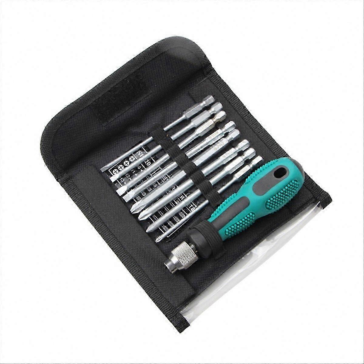 Screwdriver Set, 9-In-1 with 8 Bits for Precision Maintenance and Multi-Tool Organization