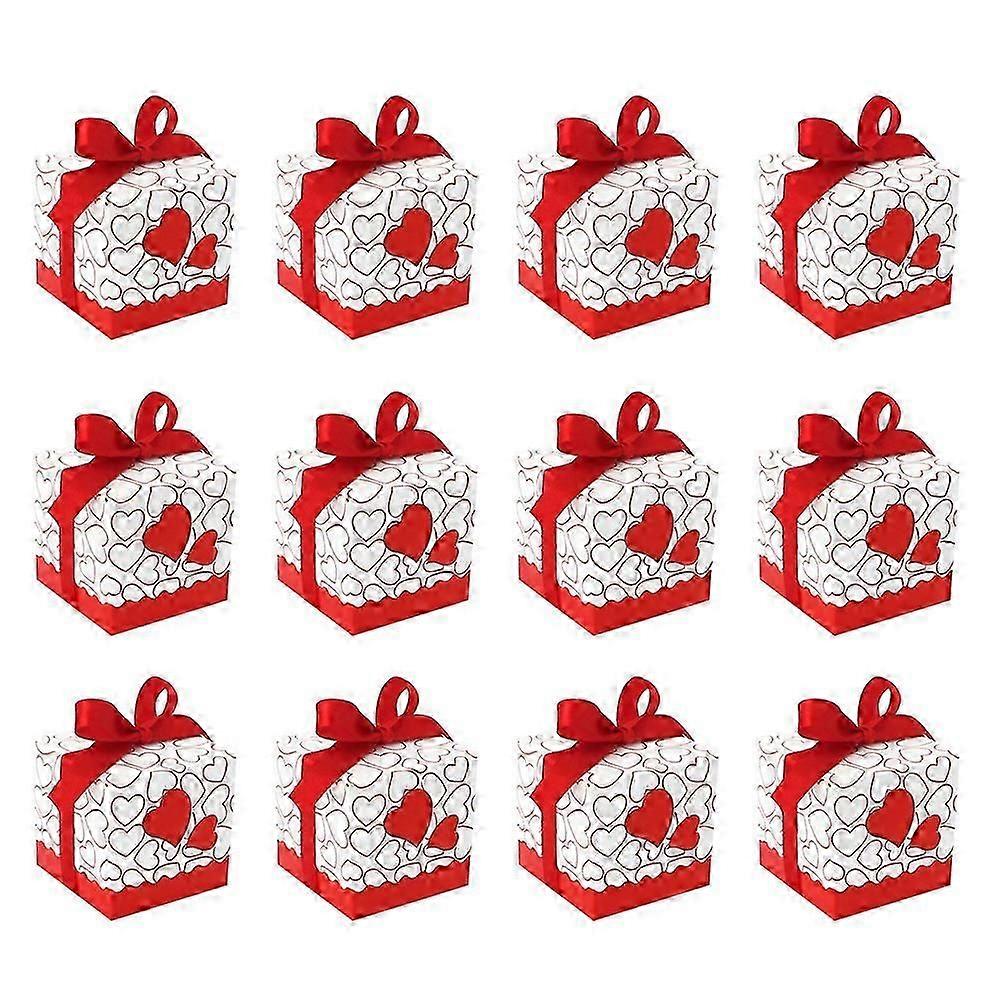 50 Pcs Paper Candy Box Goodie Boxes Square Candy Boxes Wedding Candy Boxes Creative Candy Boxes Chocolate Boxes