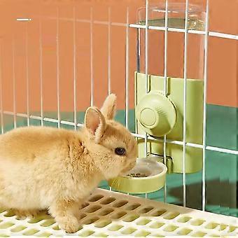 Kaninvattenflaska, 600 ml hängande automatisk vattendispenser genom tyngdkraftsflöde för kanin chinchilla Guinea illrar