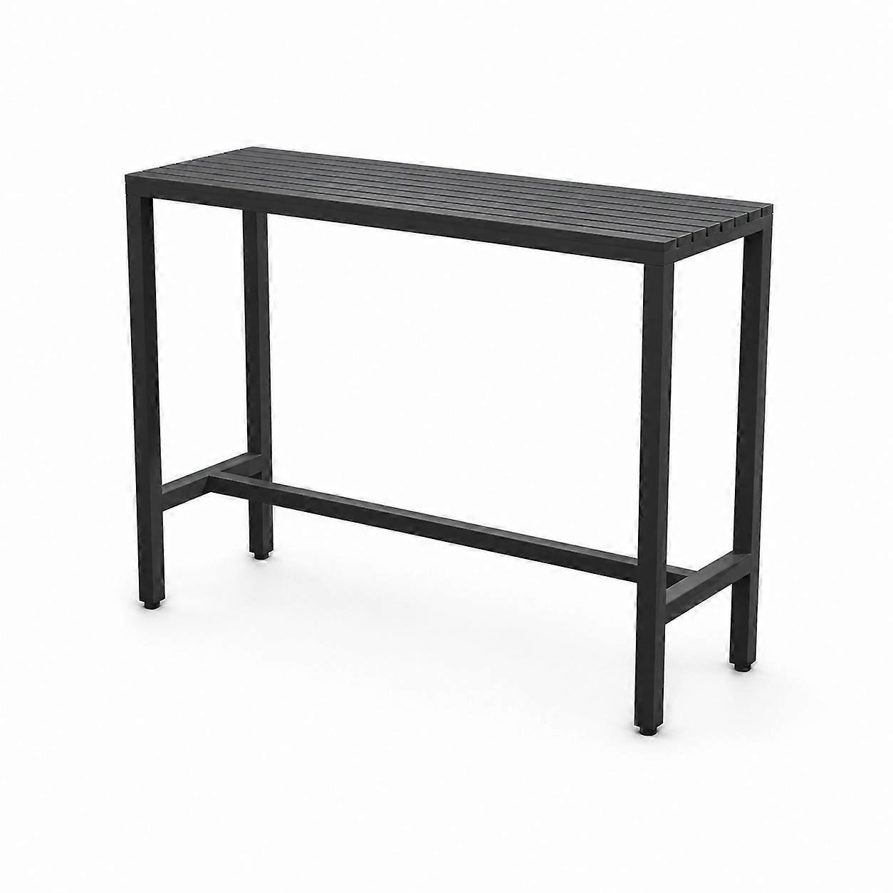 Outdoor Bar Table, Counter-Height Rectangular Dining Table for Patio, Garden and Kitchen