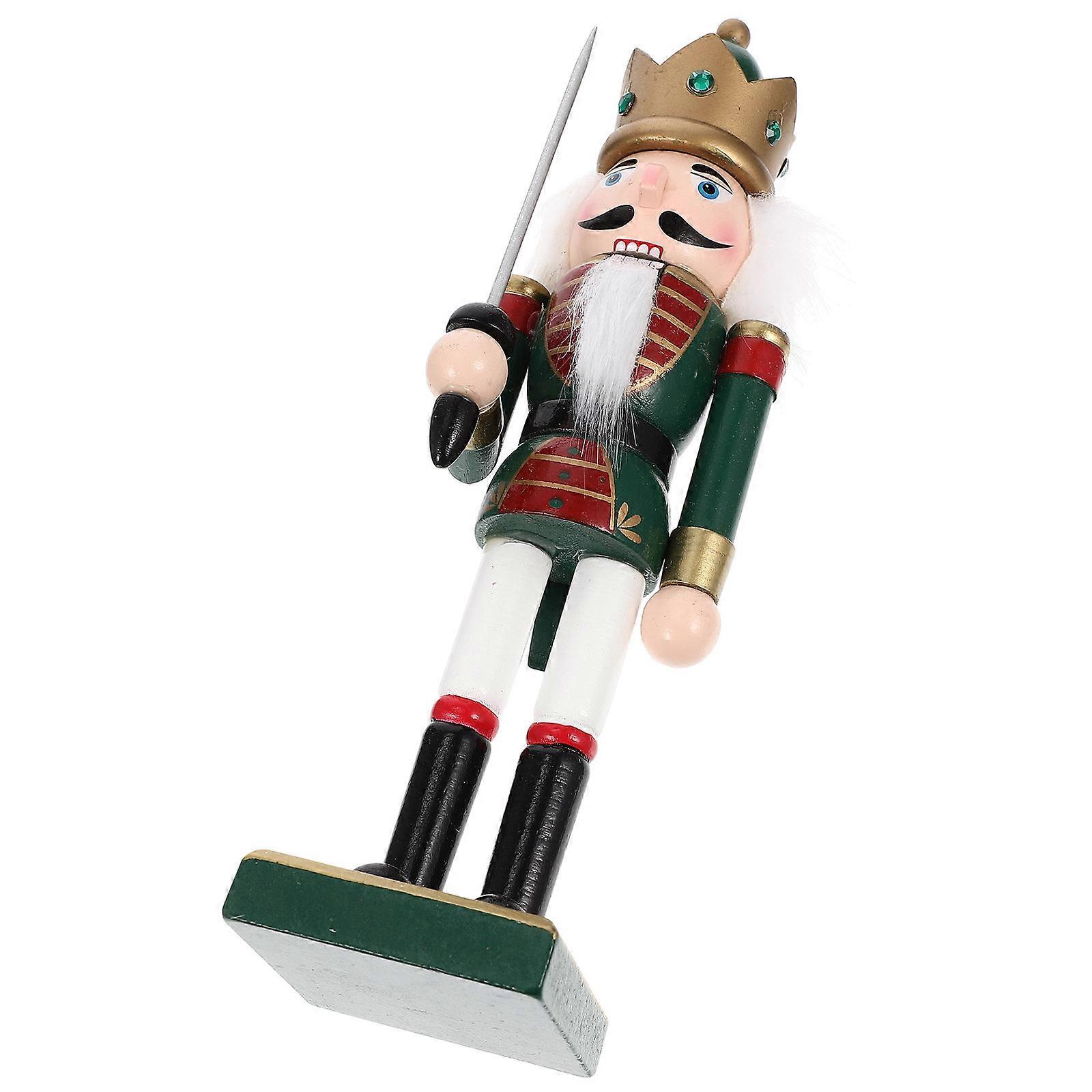 Wooden Nutcracker Soldier Nutcracker Soldier Decor for Decor 2Pcs