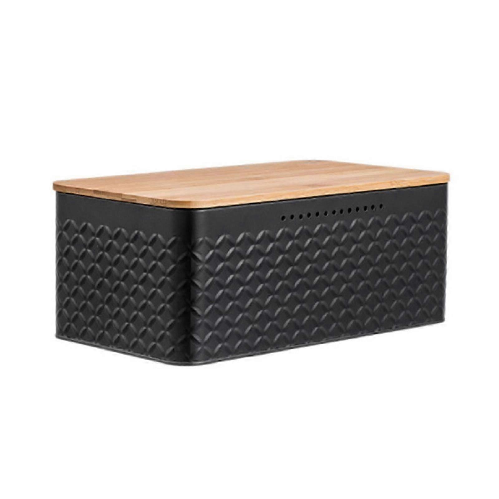 Iron Bread Storage Bin Bread Holder Bread Organizer for Kitchen Counter Bakery