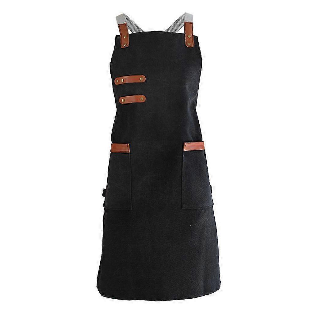 Adjustable Canvas Apron with Multi Pockets