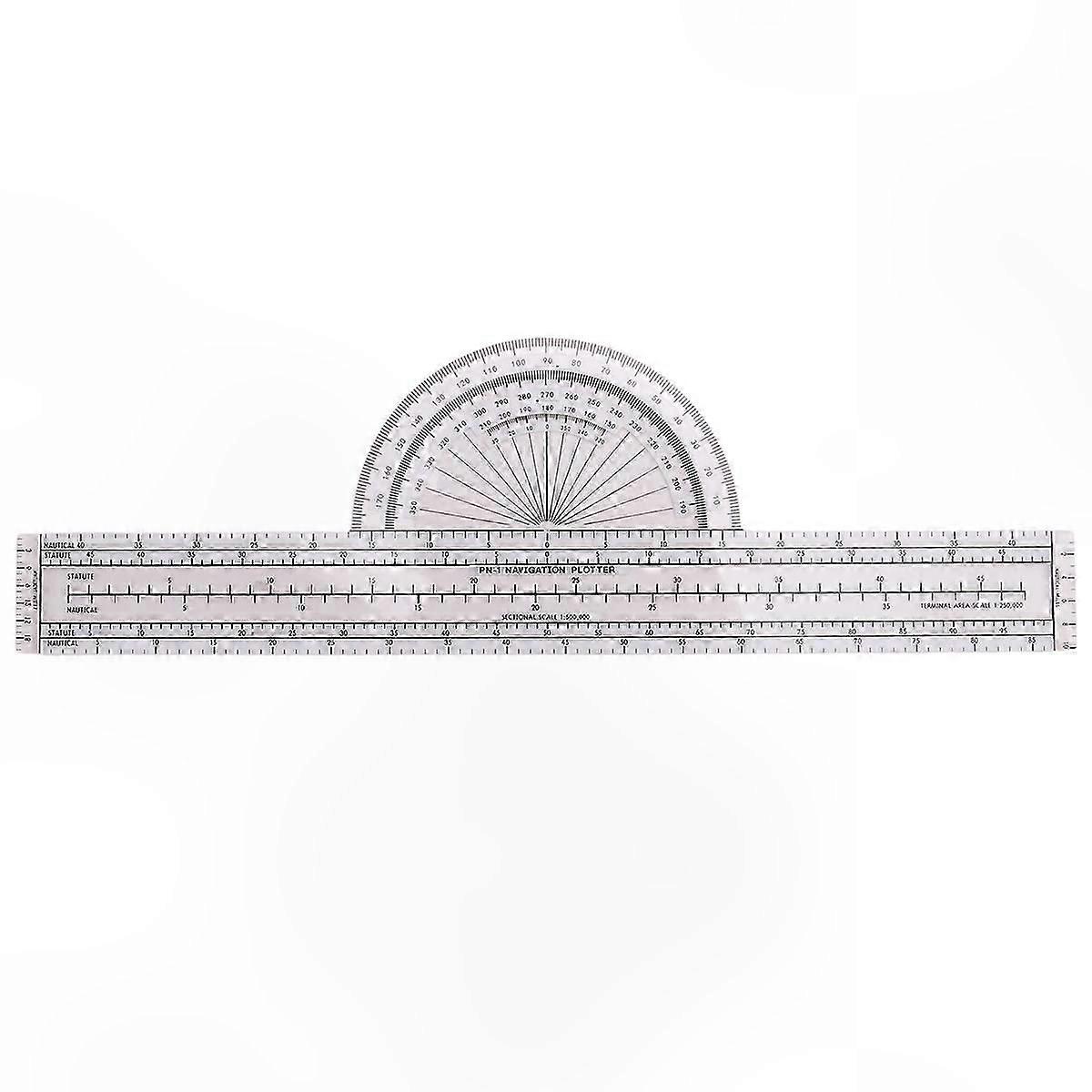 Flight Navigation Plotter, Advanced Fixed Plotter with WAC Charts, Essential Planning Tools for Pilots