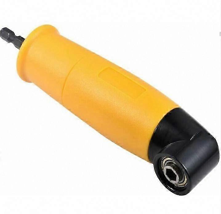 90 Degree Right Angle Drill Driver, Cordless Hex Socket Screwdriver Adapter with 6.35mm Holder