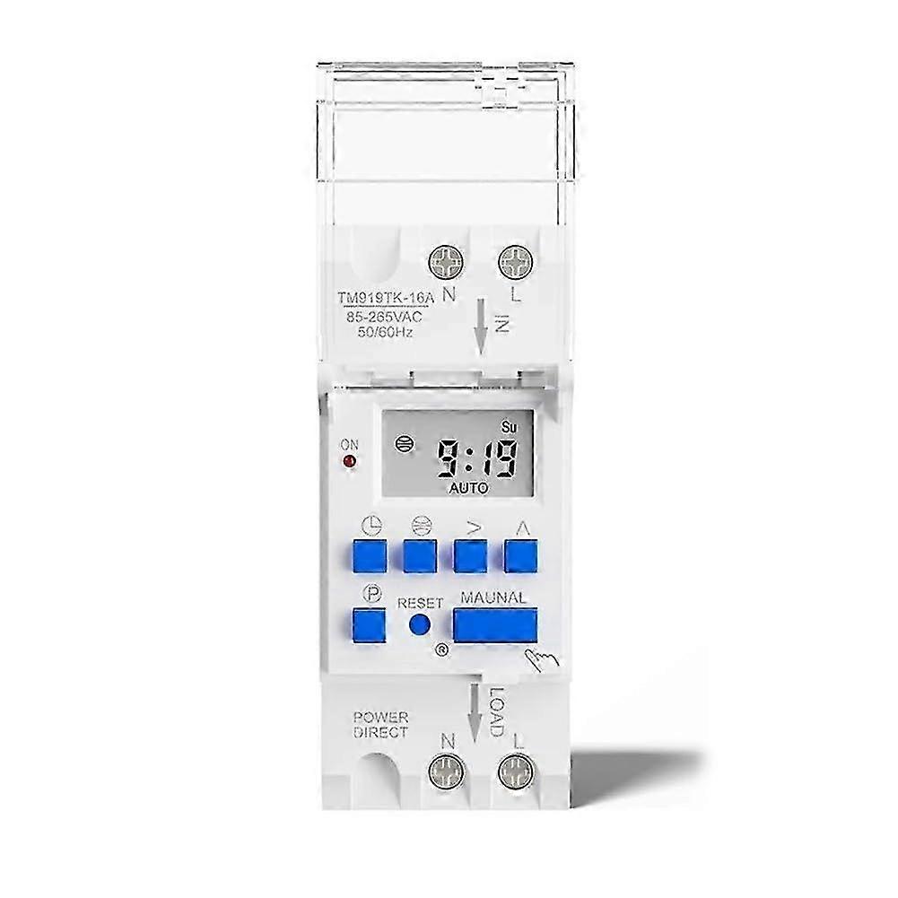 Astronomical Timer Switch, Automatic Sunrise Sunset Control, Lat/Long Settings, 16A 3200W