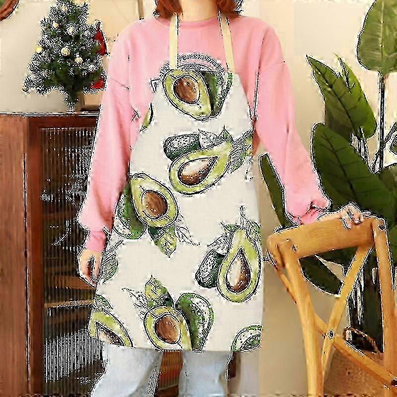 Flax Apron Grease Resistant Soft