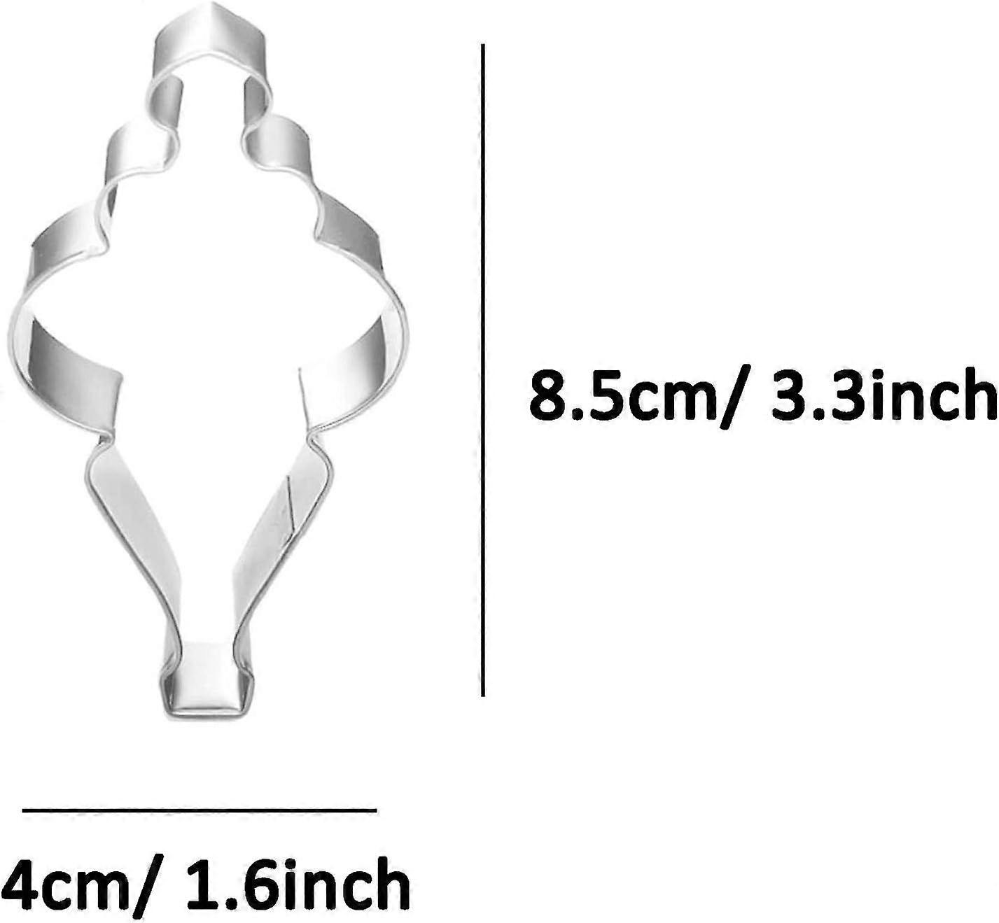 Teardrop Bauble Cookie Cutter for Christmas