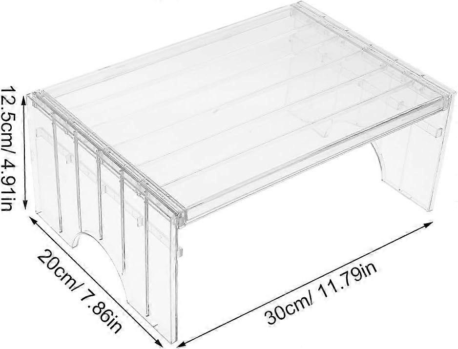 Adjustable PET Fridge Shelf Riser, Expandable Multi-Layer Organizer Rack