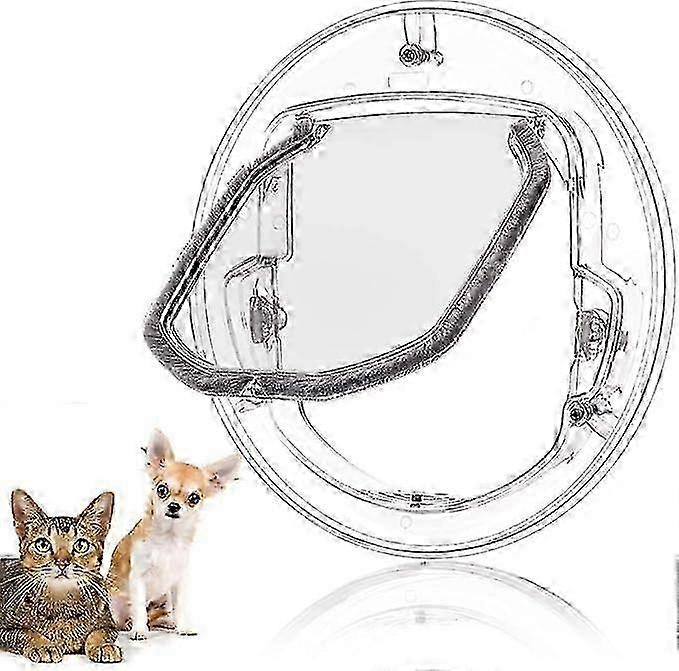 Weatherproof 4-Mode Cat Door