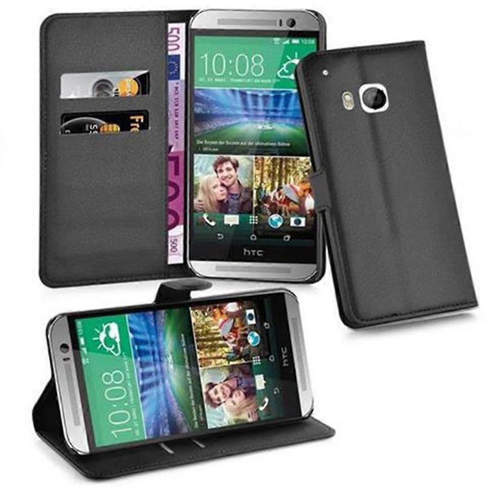 Case compatible with HTC ONE M9 - Protective case with card slots and stand function