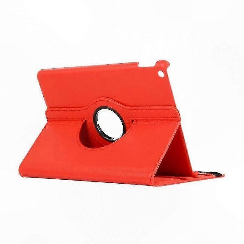 Rotating Red Leather Lychee Texture Case for 10.2"/ 10.5/ 9