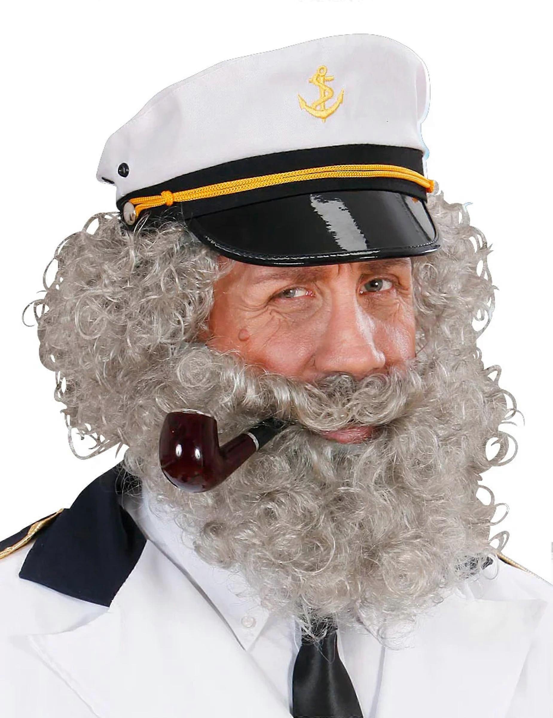 Sailor man's beard and mustache