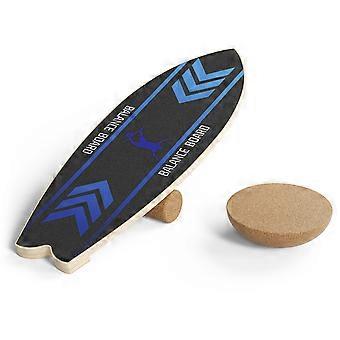Balansbord - Zwart - Evenwichtstraining - 4.5 kg - Rubber en Berkenhout - Indoor Sport