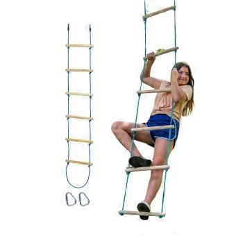 Trelines Climbing Rope Ladder 2m Ages 5+ Wooden Active Outdoor Skills Toy