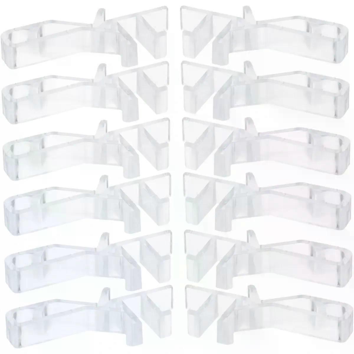 Vertical Blind Clips 20 Pack Plastic Adjustable Angle Hidden Clip