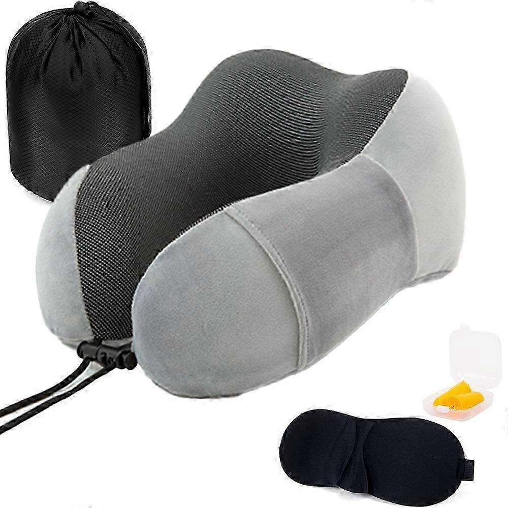 Compact Memory Foam Travel Pillow