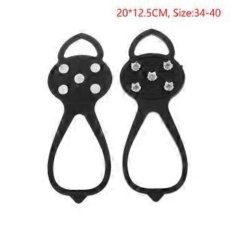 Winter Sport Shoe Cover For Women Men 2Pcs 5/8-Stud Anti-Slip Ice Claws Snow Climbing Spike Grips Crampon Cleats Boots Cover