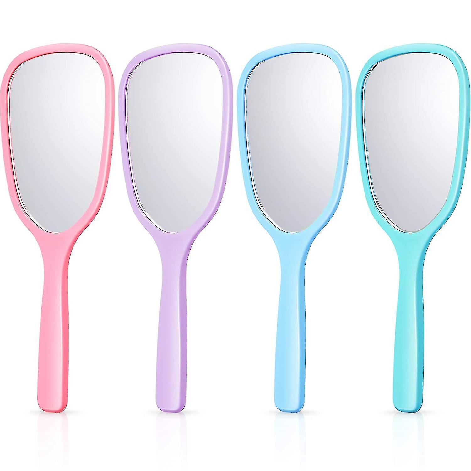 Comfy Hand Held Mirror With Handle - Professional Barber Style 4 Pcs