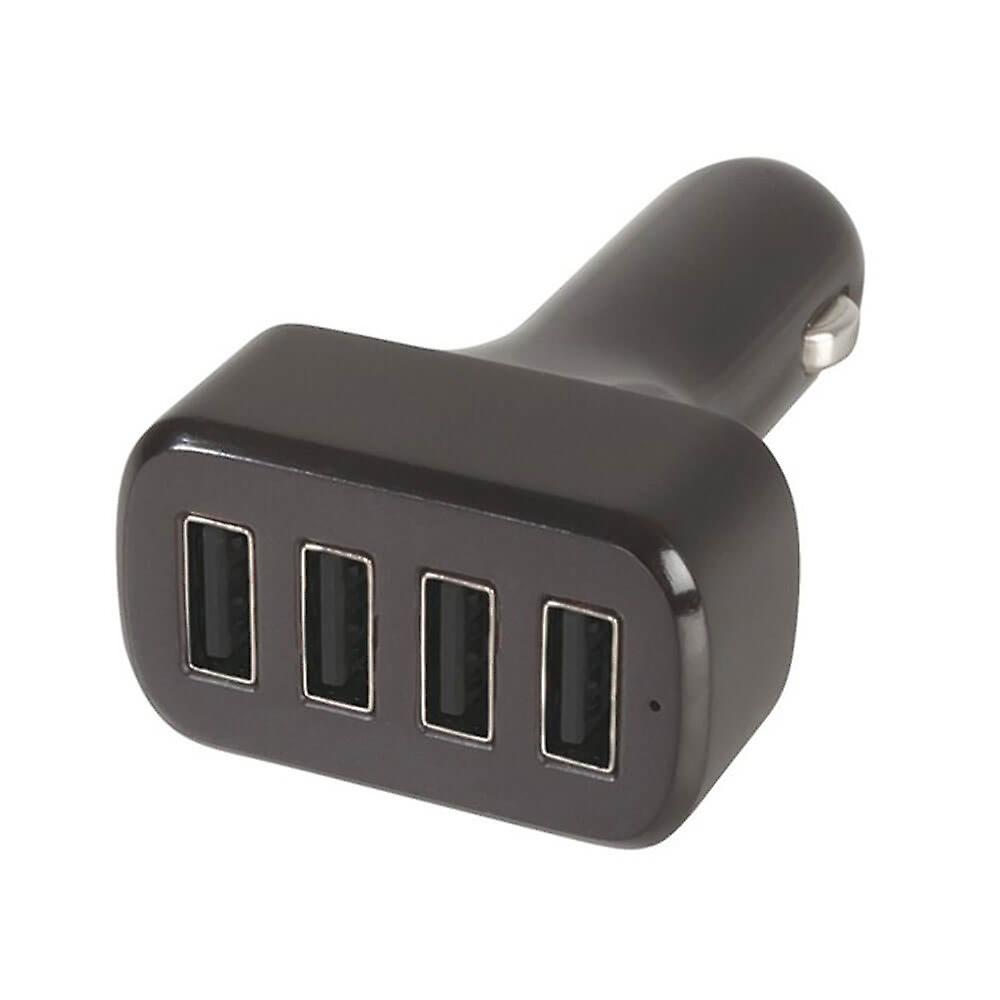 7.2A 4 Port USB Car Cigarette Lighter Charger Overload, Short Circuit Protect