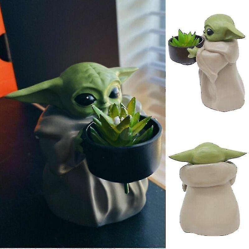 Baby Yoda Planter Pot Succulents Garden Home Decor Fruugo UK