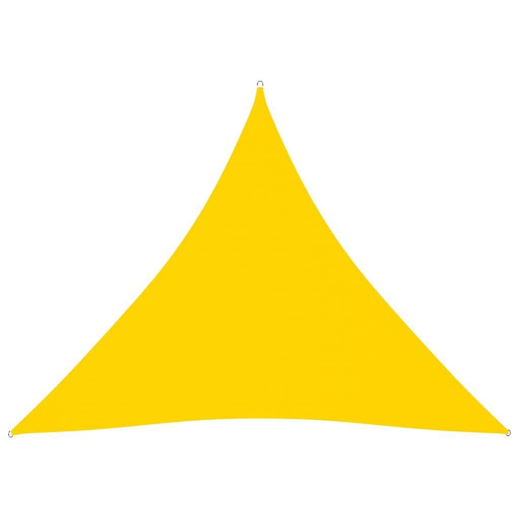 Sunshade Sail Oxford Fabric Triangular 4.5x4.5x4.5 M Yellow