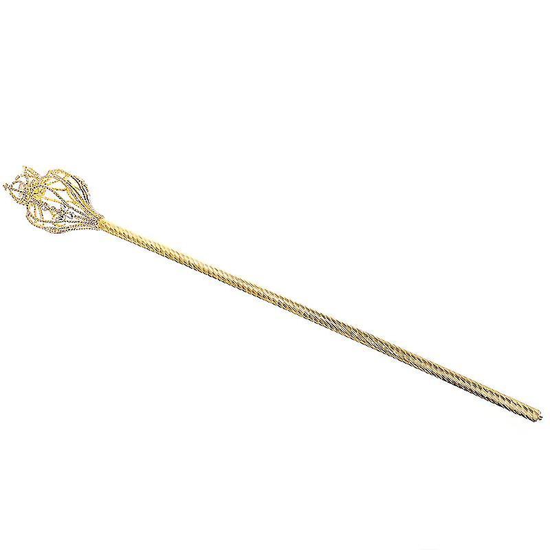 50X7x7cm Golden Toy Tools 1pc Wand Toy Perform Mace Props Stick Queen Cosplay Scepters For Party