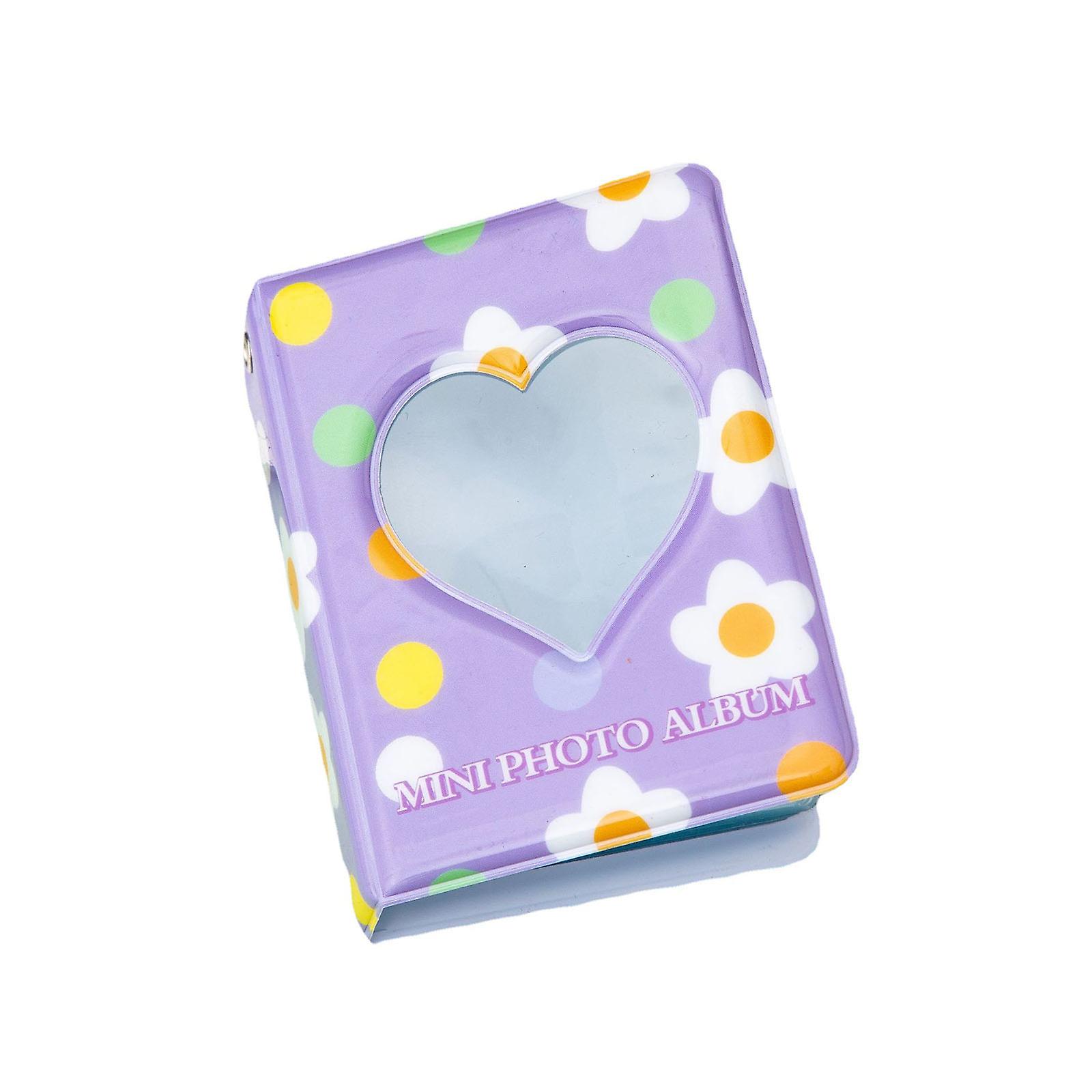 Albums Photos De Cœur Creux 3 Pouces Mini Album Photo D'Amour 40 Poches Classeur Kpop Pour Cartes Photo Petit Album Photo Mignon Pochette De Rangement De Photo Pour Famille (Lapin Cerise