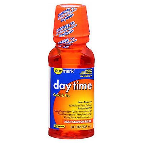 Sunmark  Day Time Cold Flu Liquid Multi-Symptom Relief ,8 oz