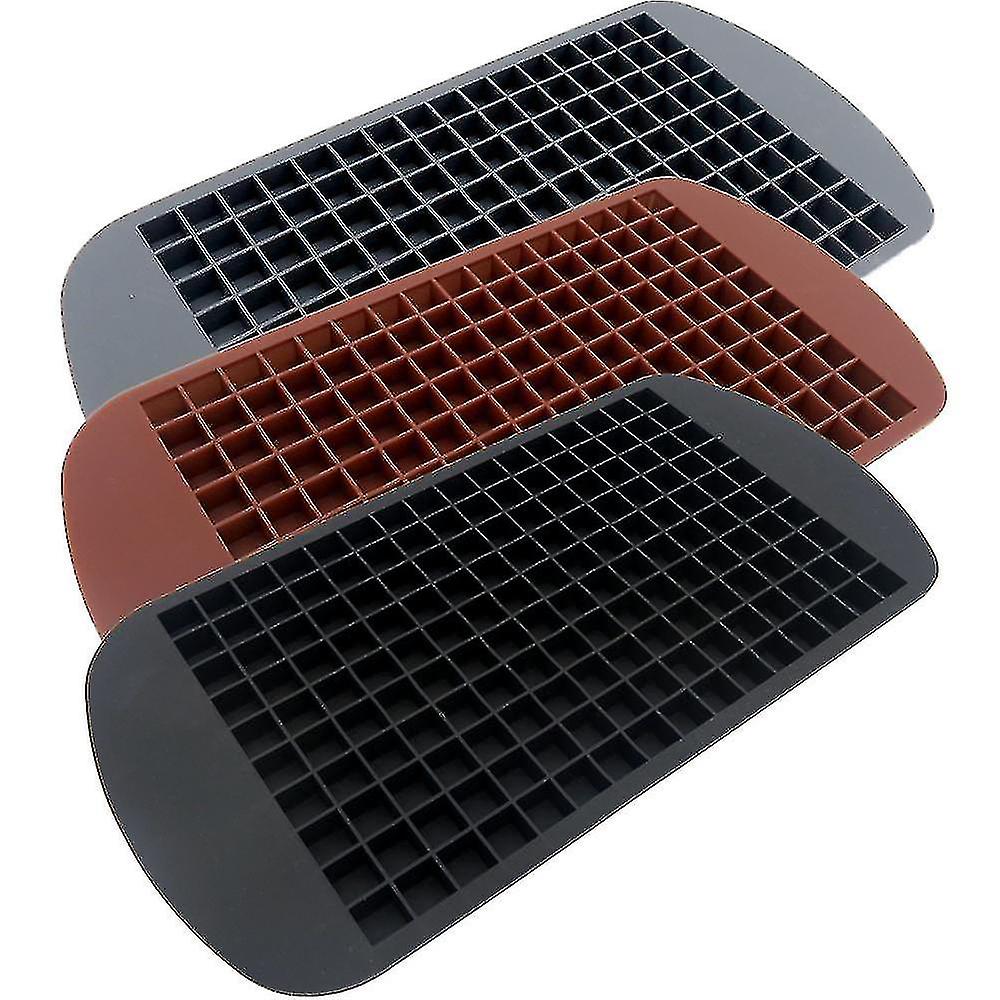 3-pack 160 Mini Ice Cube Trays And Candy Grids Small Ice Maker Tiny Ice Cube Trays A