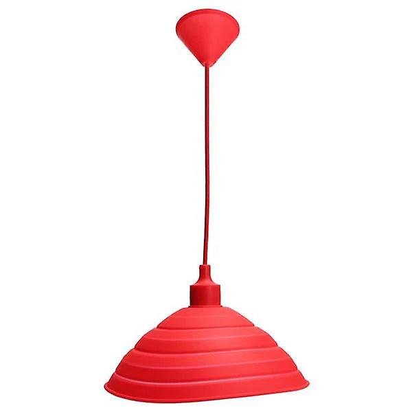 Colorful Silicone Pendant Lamp Holder With Folding Lampshade, Ceiling Light Socket, Ac 110-240v
