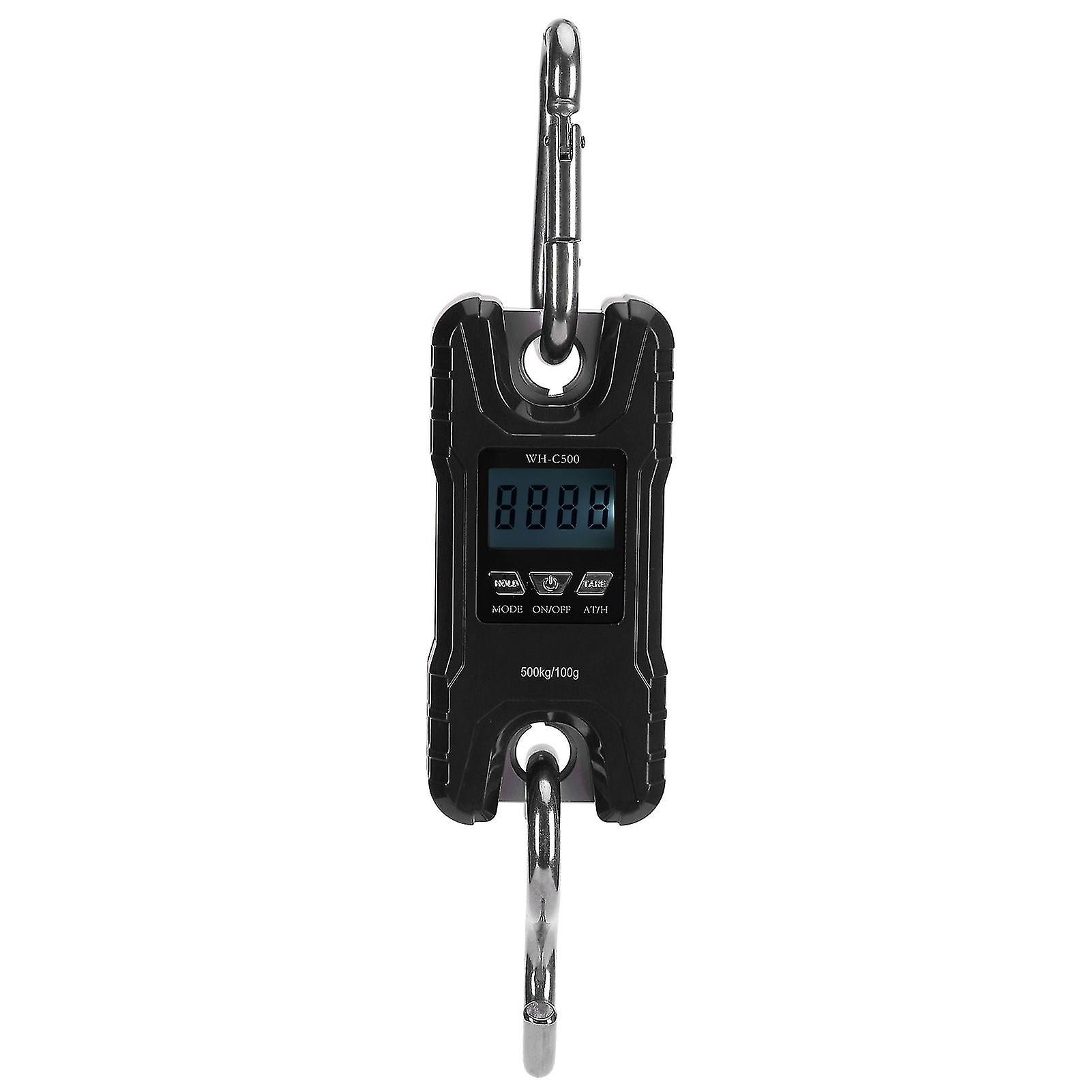 Electronic Scale Mini Portable Led Digital Hanging Crane Scale Weighing Equipmentblack