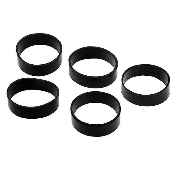 6x5Pcs Rubber Webbing Fixed Rings for Scuba Diving Weight Belt Backplate Strap