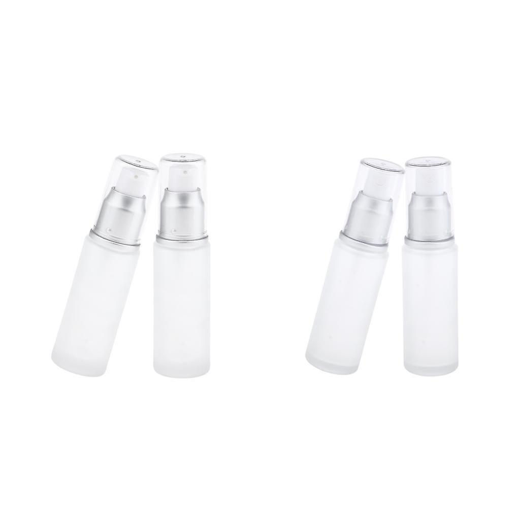 2pcs Empty Galss Bottle Cosmetic Lotion Container and Make-up Spray Bottle