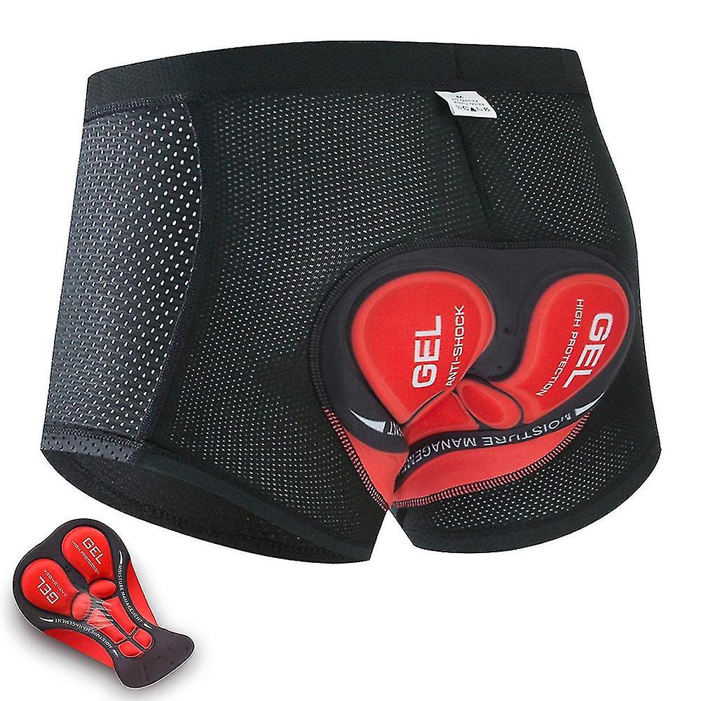Miesten pyöräily Lyhyt 3D-pehmustettu geeli Pyöräily Undershorts Hengittävä Polkupyörä Pyöräily Alusvaatteet Polkupyörä Lyhyt