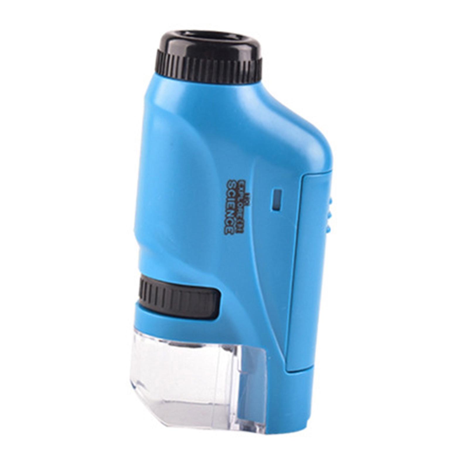 Kids 60X-120X Pocket Microscope Portable Early Educational Toy for Kids School