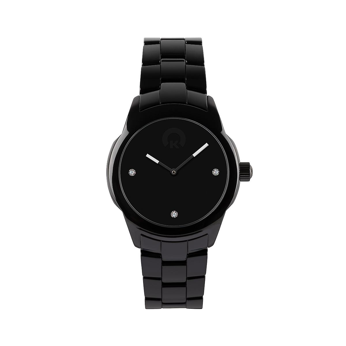 KRAFTWORXS Women's Watch Wristwatch Full Moon Ceramic Crystals FML 1BW S
