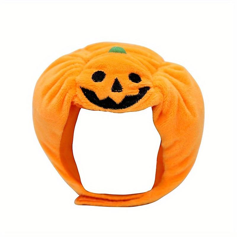 1pc Ciepły kapelusz w kształcie dyni na Halloween Party - idealny kostium dla psów i kotów