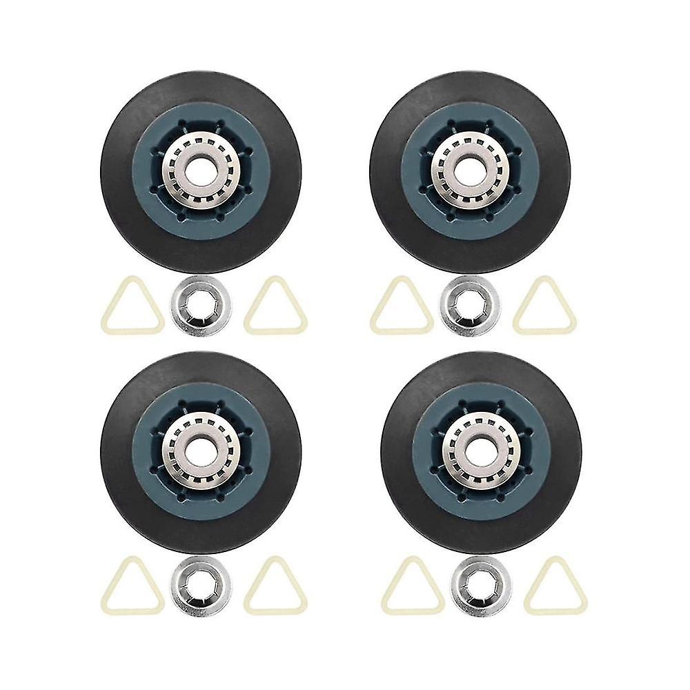 4pack W10314173 Dryer Drum Roller Replacement For Dryer Compatible With Wpw10314173 Roller Drum Sup