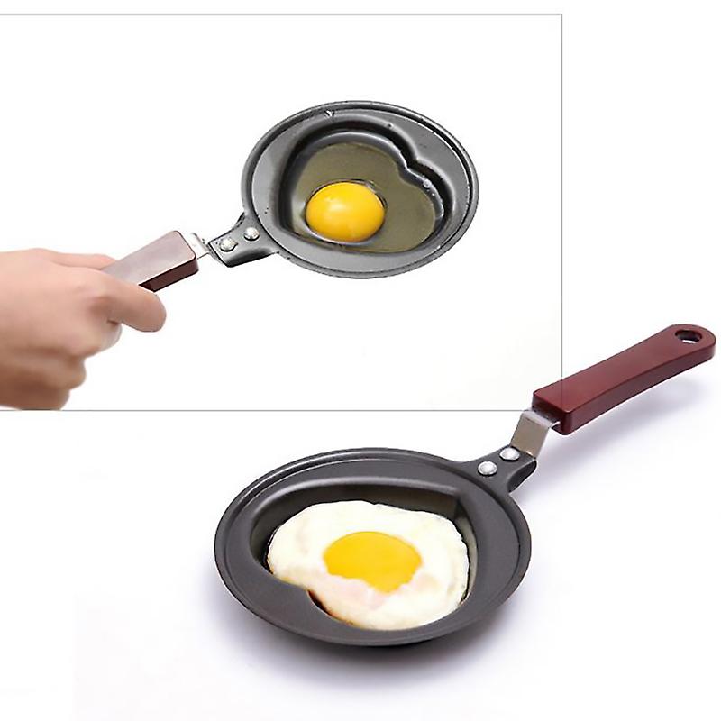 Mini Heart Shaped Egg Frying Pans Nonstick Stainless Steel