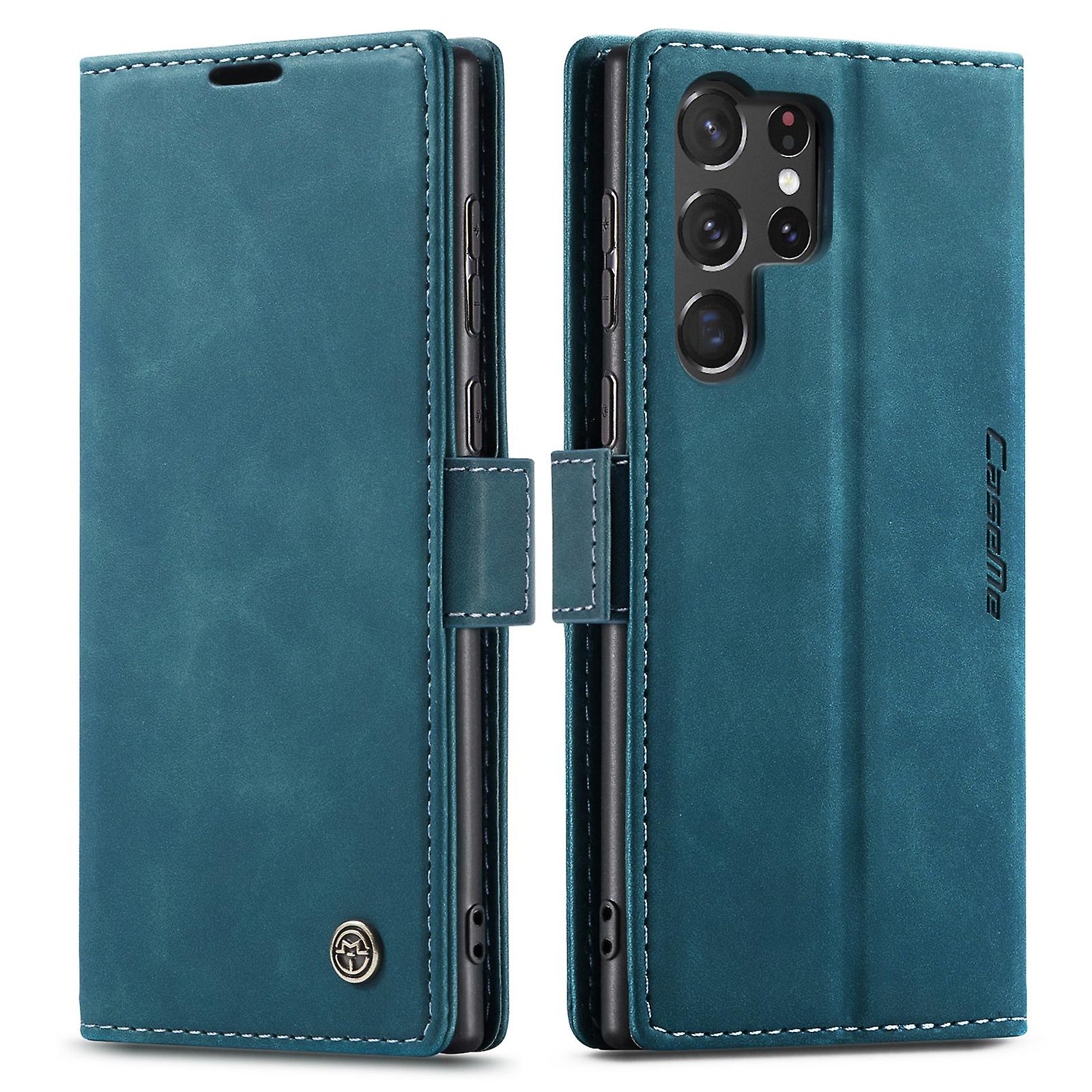 1pc Flip Case For Samsung Galaxy S23 S22 Ultra Note 10 Note 20 Ultra Retro Magnetic Card Artificial Leather Wallet