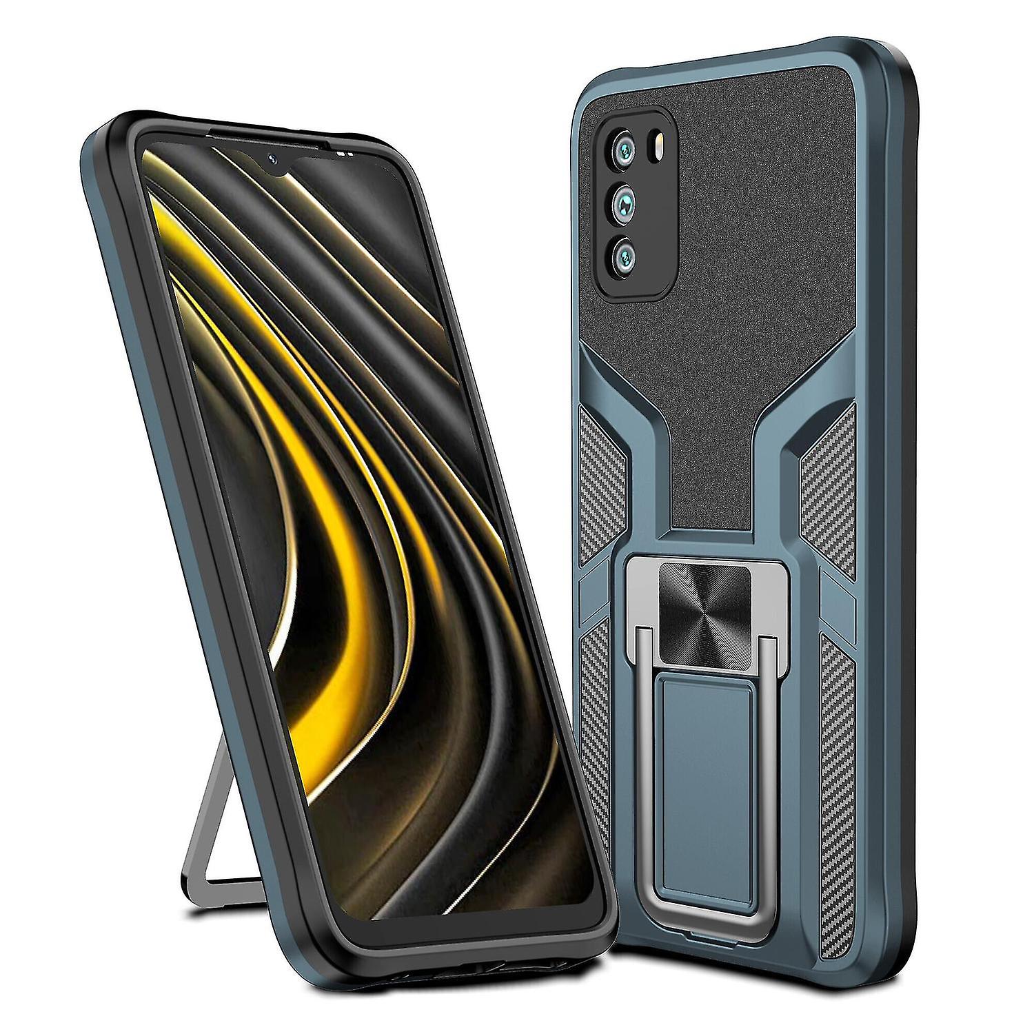 Case For Xiaomi Poco M3 Full-body Shockproof Bumper - Cyan