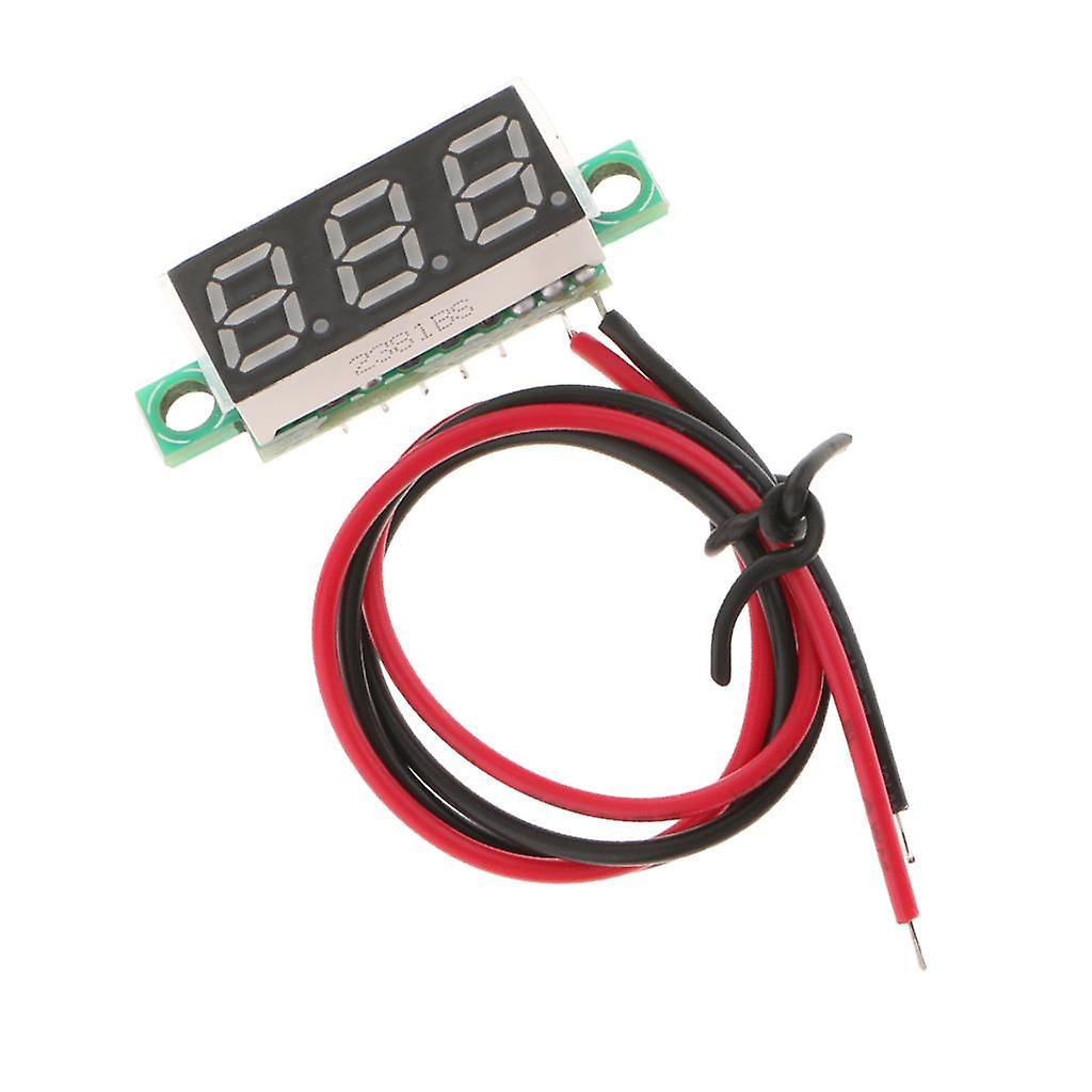 0.28 inch 2-wire 3.5-30V DC LED Display Digital Voltmeter Yellow