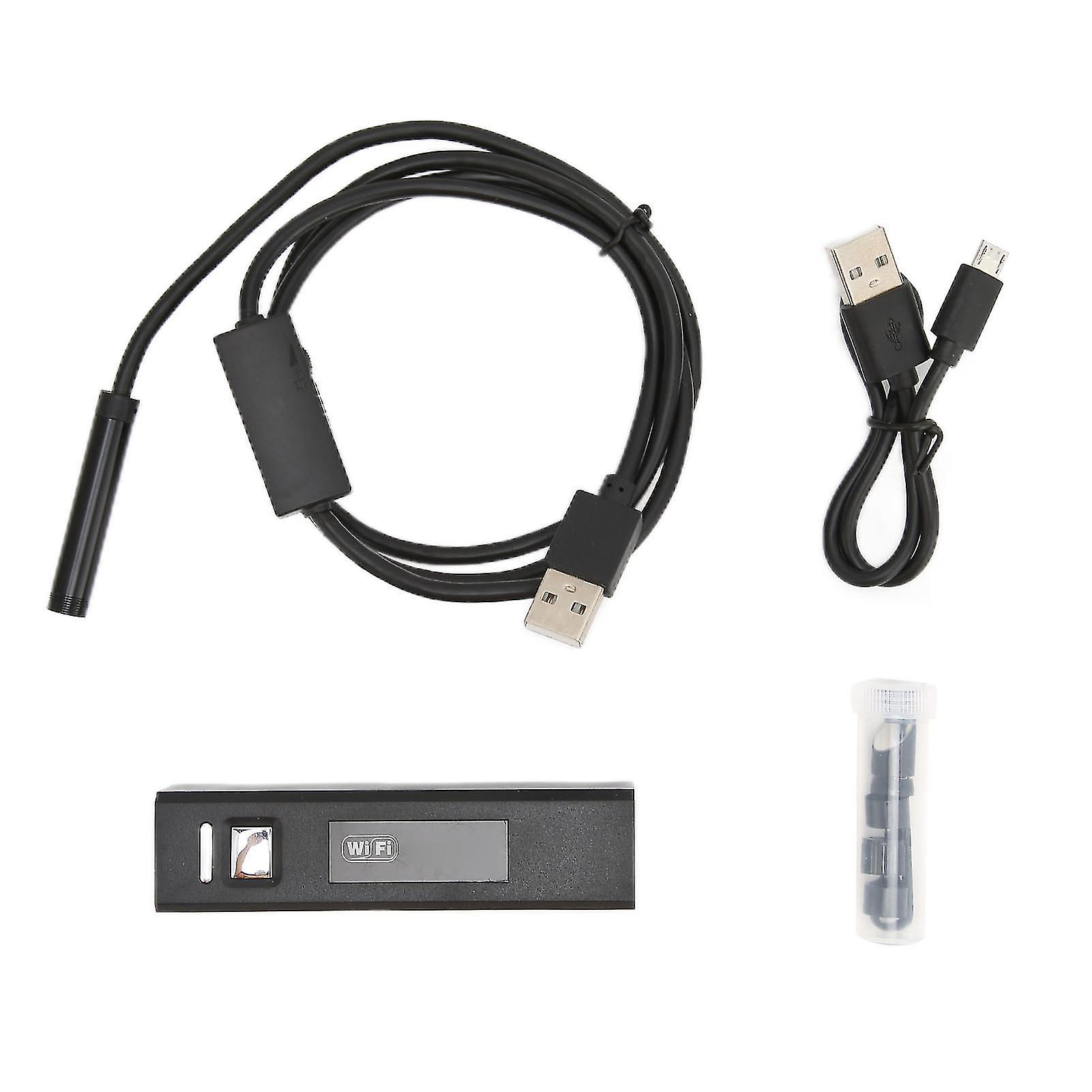 HD IP68 Waterproof Wireless WiFi Endoscope - 8mm Lens, 8 LEDs, Compatible with iOS/Android