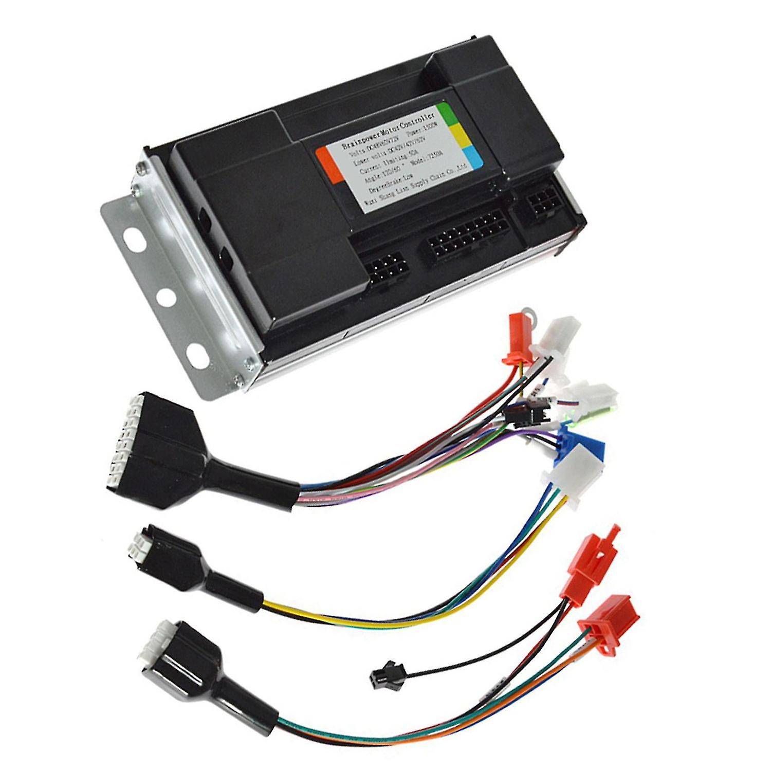 48v/60v/72v 50a Electric Bike Controller 1500w Sine Wave Split Intelligent Motor Speed Controller