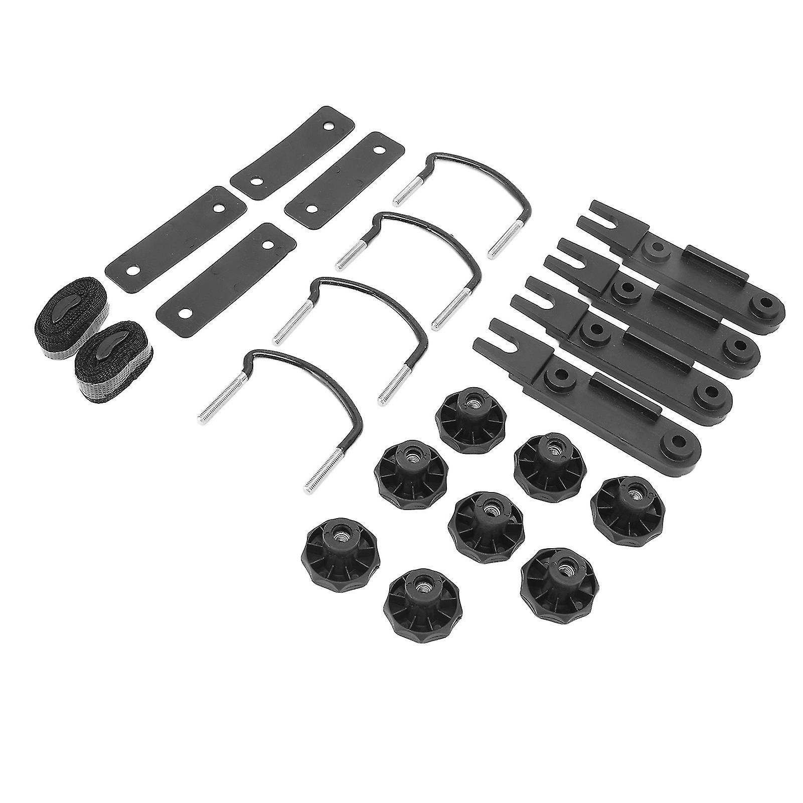 Universal Roof Mounting Kit, U-bolt, Locknut, Rubber Gasket, Small Lightweight Roof, Luggage Accessories, for Most Models